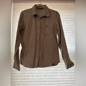 The North Face Women’s Casual Gray Button-Down Shirt